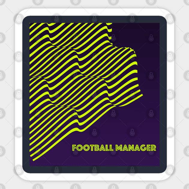 football manager Sticker by joeymono